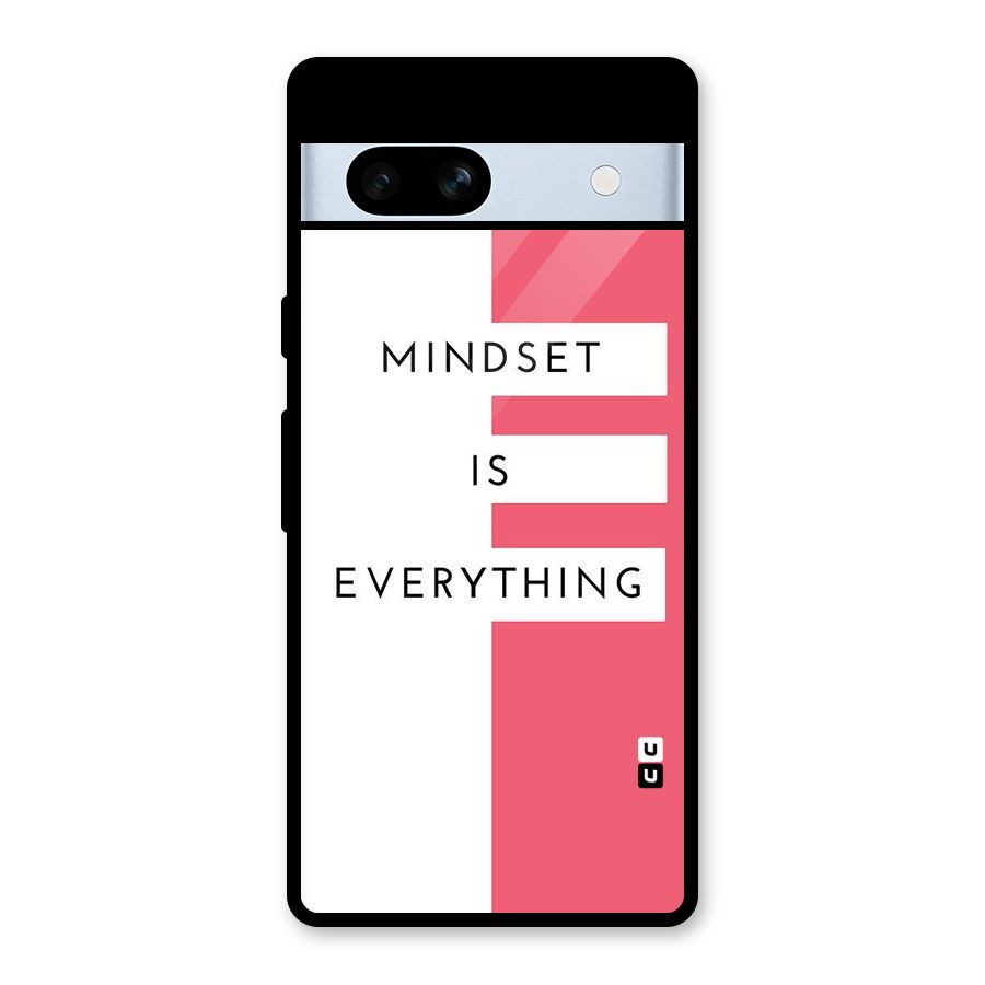 Mindset is Everything Glass Back Case for Google Pixel 7a