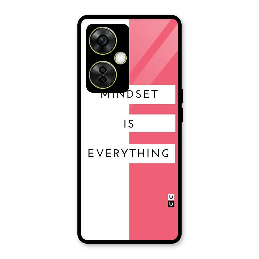Mindset is Everything Glass Back Case for OnePlus Nord CE 3 Lite