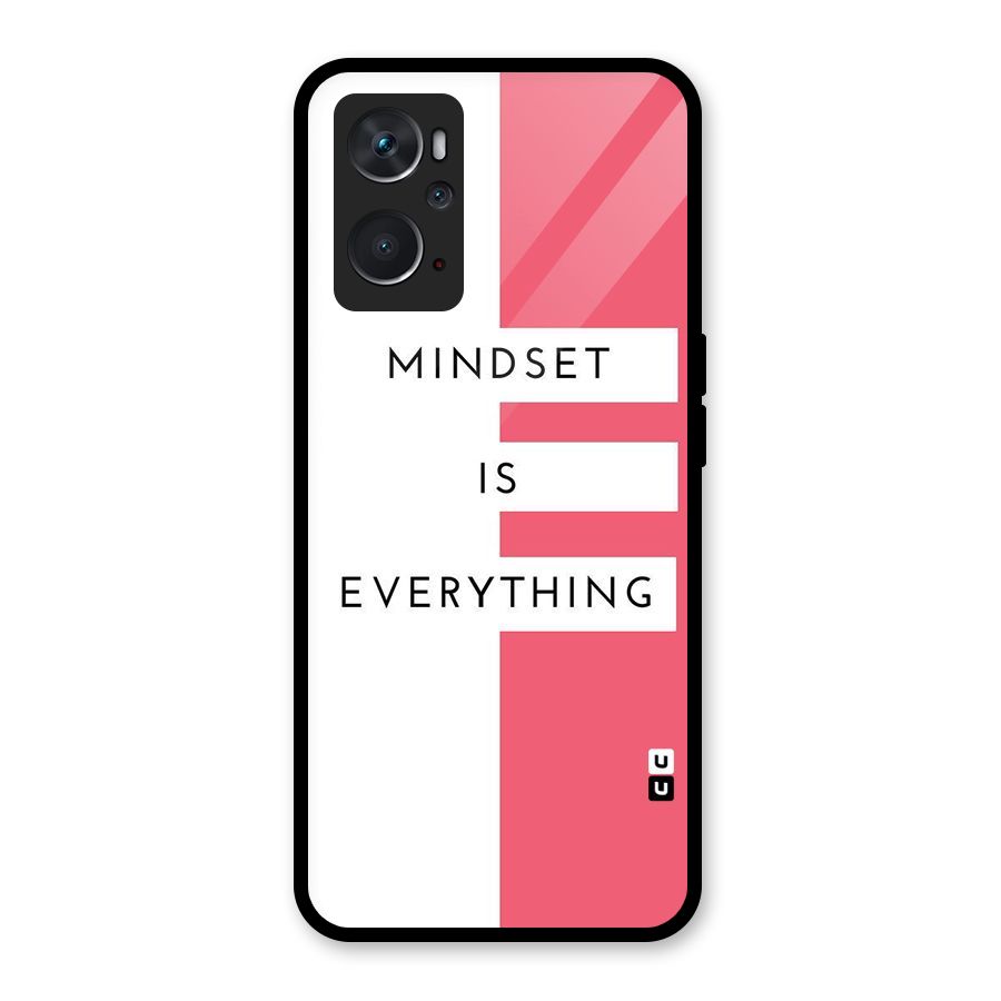 Mindset is Everything Glass Back Case for Oppo K10 4G