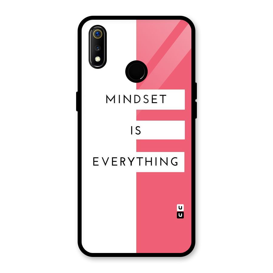 Mindset is Everything Glass Back Case for Realme 3