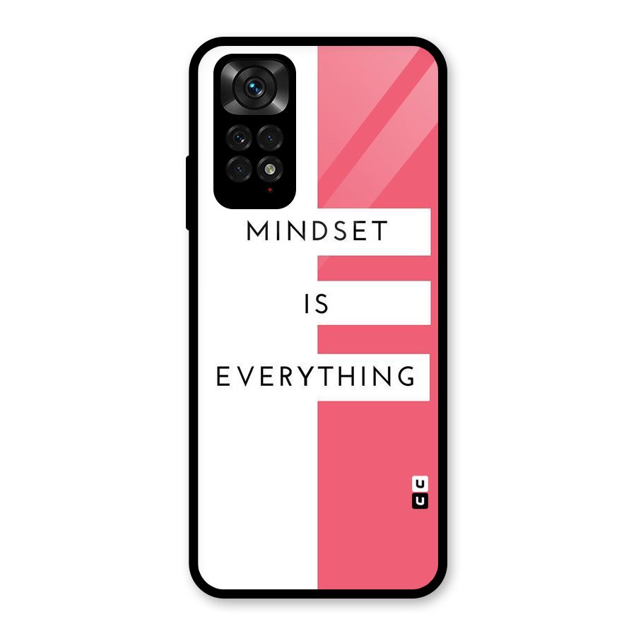 Mindset is Everything Glass Back Case for Redmi Note 11S