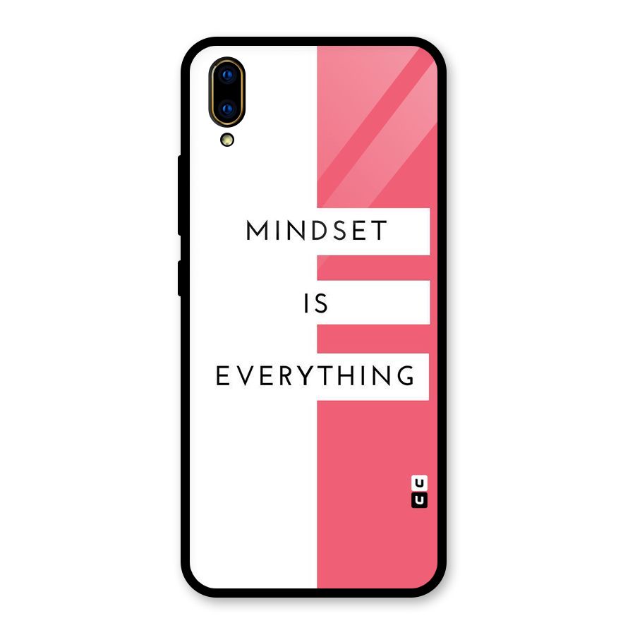 Mindset is Everything Glass Back Case for Vivo V11 Pro
