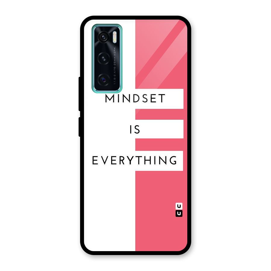 Mindset is Everything Glass Back Case for Vivo V20 SE