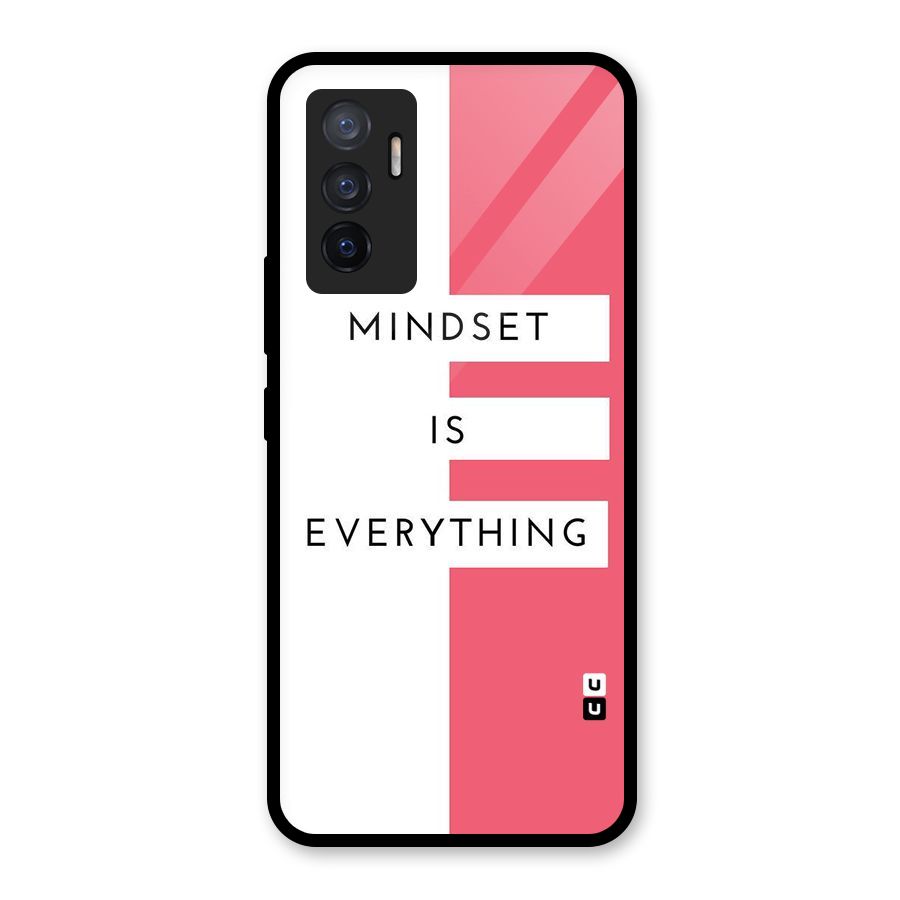 Mindset is Everything Glass Back Case for Vivo V23e
