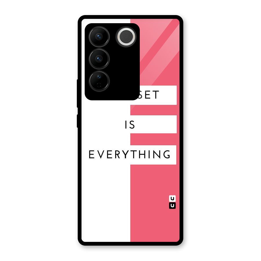 Mindset is Everything Glass Back Case for Vivo V27