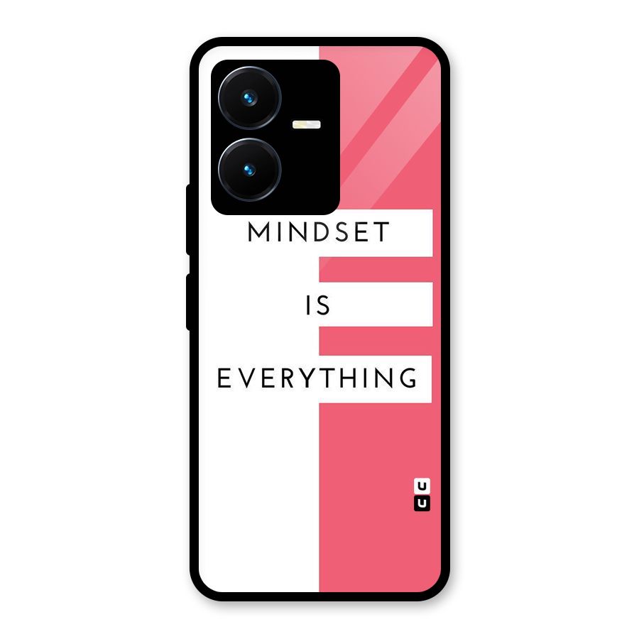 Mindset is Everything Glass Back Case for Vivo Y22s