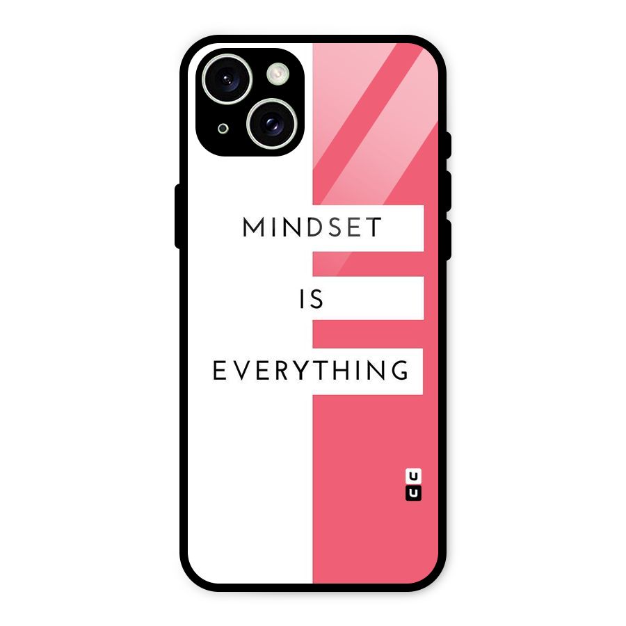 Mindset is Everything Glass Back Case for iPhone 15 Plus