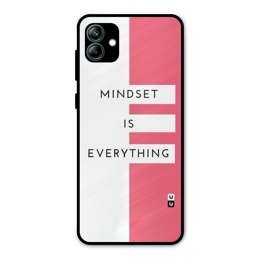 Mindset is Everything Metal Back Case for Galaxy A04