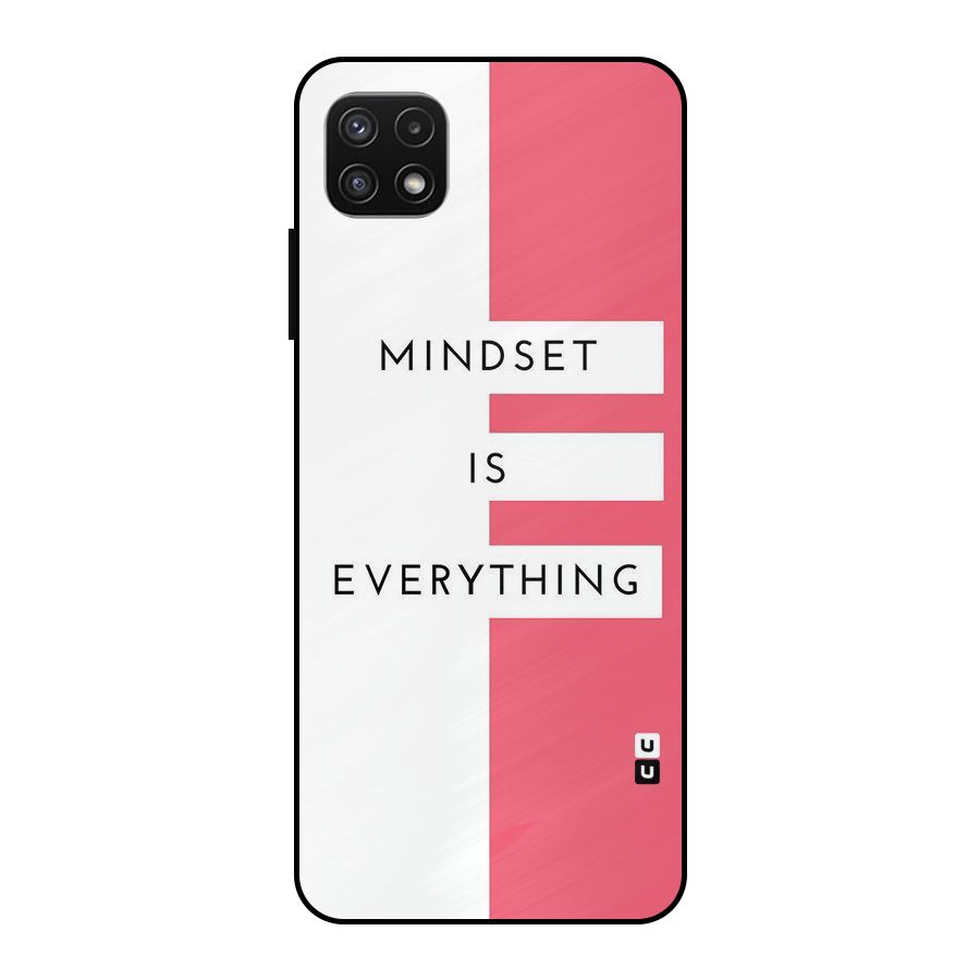 Mindset is Everything Metal Back Case for Galaxy A22 5G