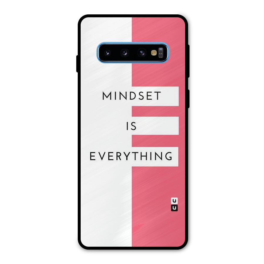 Mindset is Everything Metal Back Case for Galaxy S10
