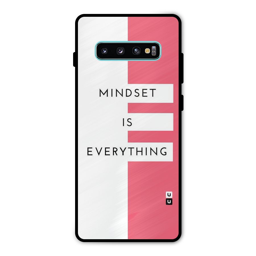 Mindset is Everything Metal Back Case for Galaxy S10 Plus