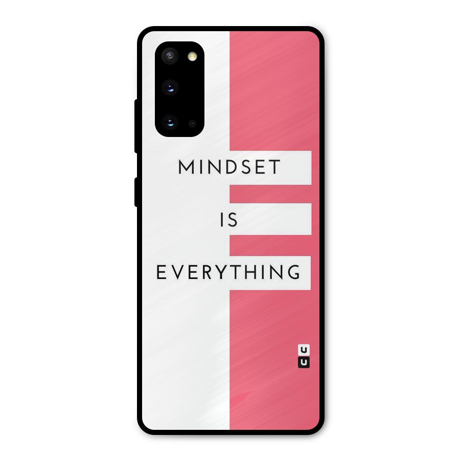 Mindset is Everything Metal Back Case for Galaxy S20