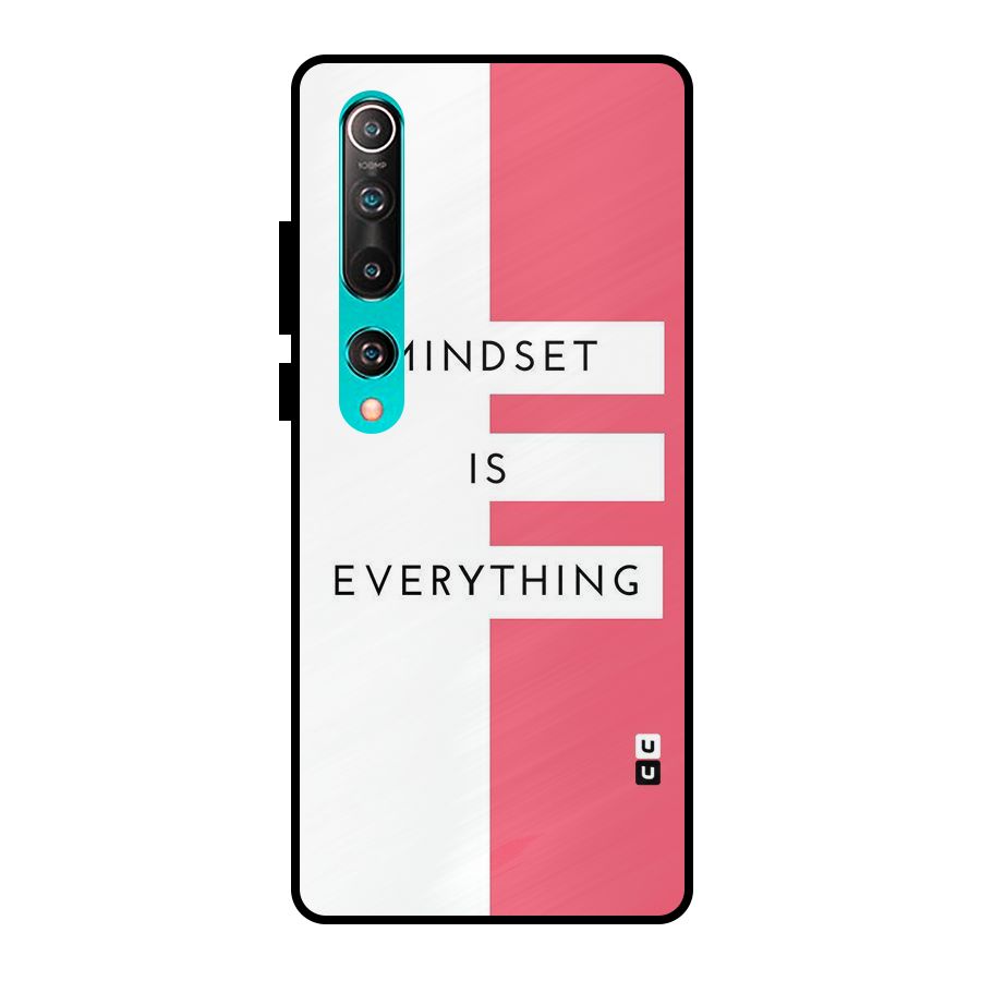 Mindset is Everything Metal Back Case for Mi 10