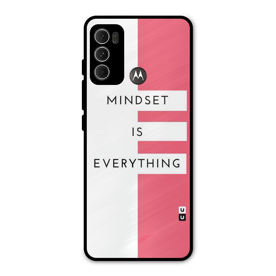 Mindset is Everything Metal Back Case for Moto G60