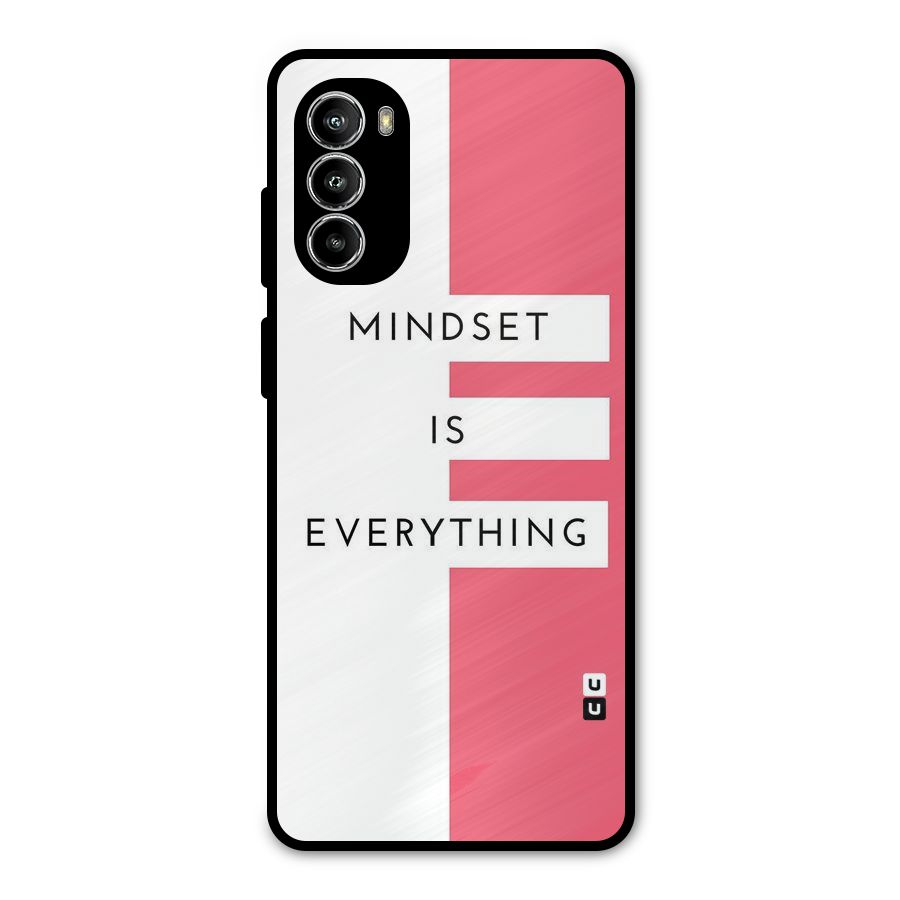 Mindset is Everything Metal Back Case for Moto G82