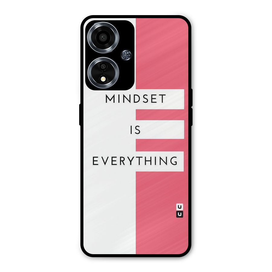 Mindset is Everything Metal Back Case for Oppo A59