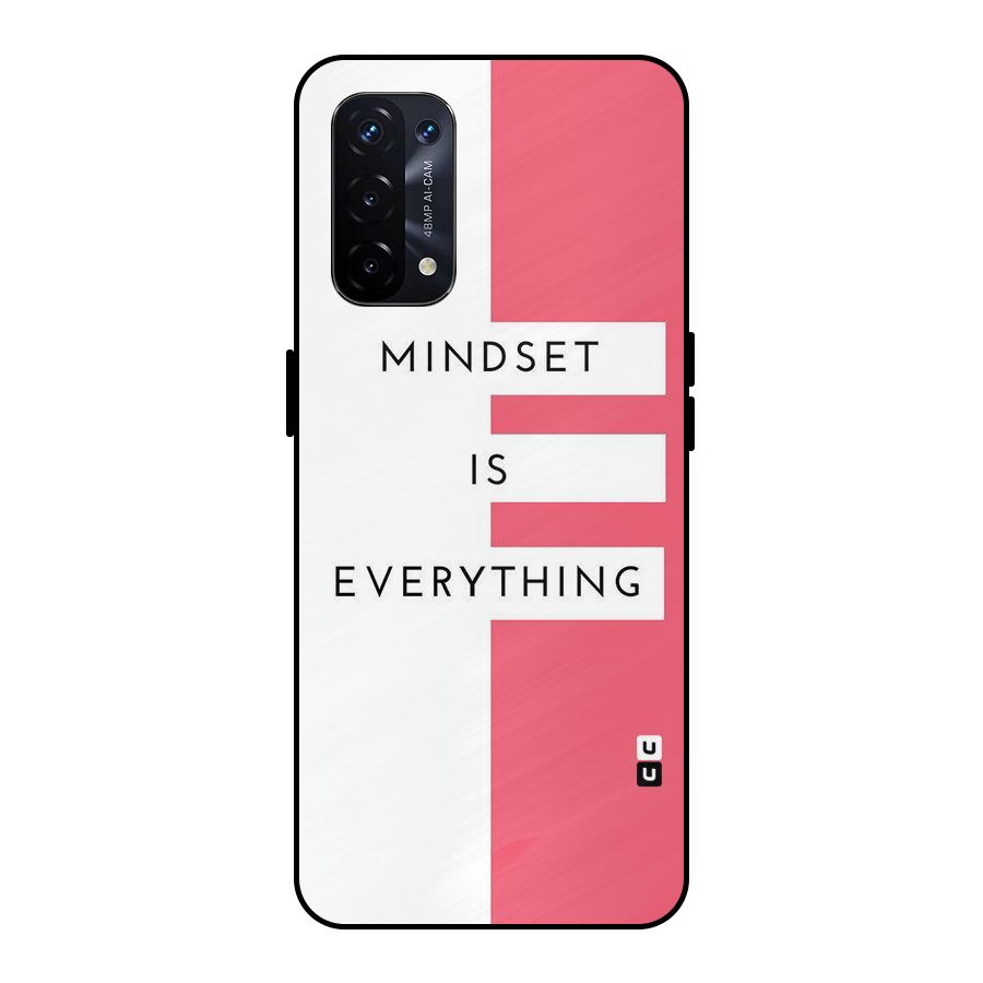 Mindset is Everything Metal Back Case for Oppo A74 5G