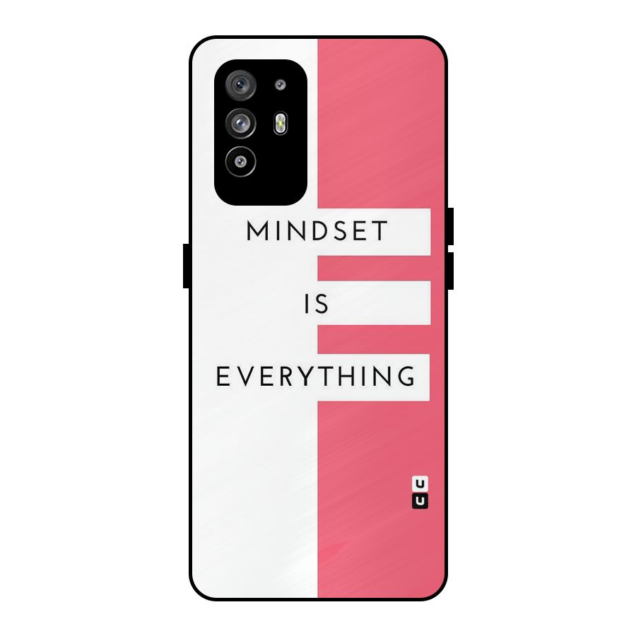 Mindset is Everything Metal Back Case for Oppo F19 Pro Plus 5G