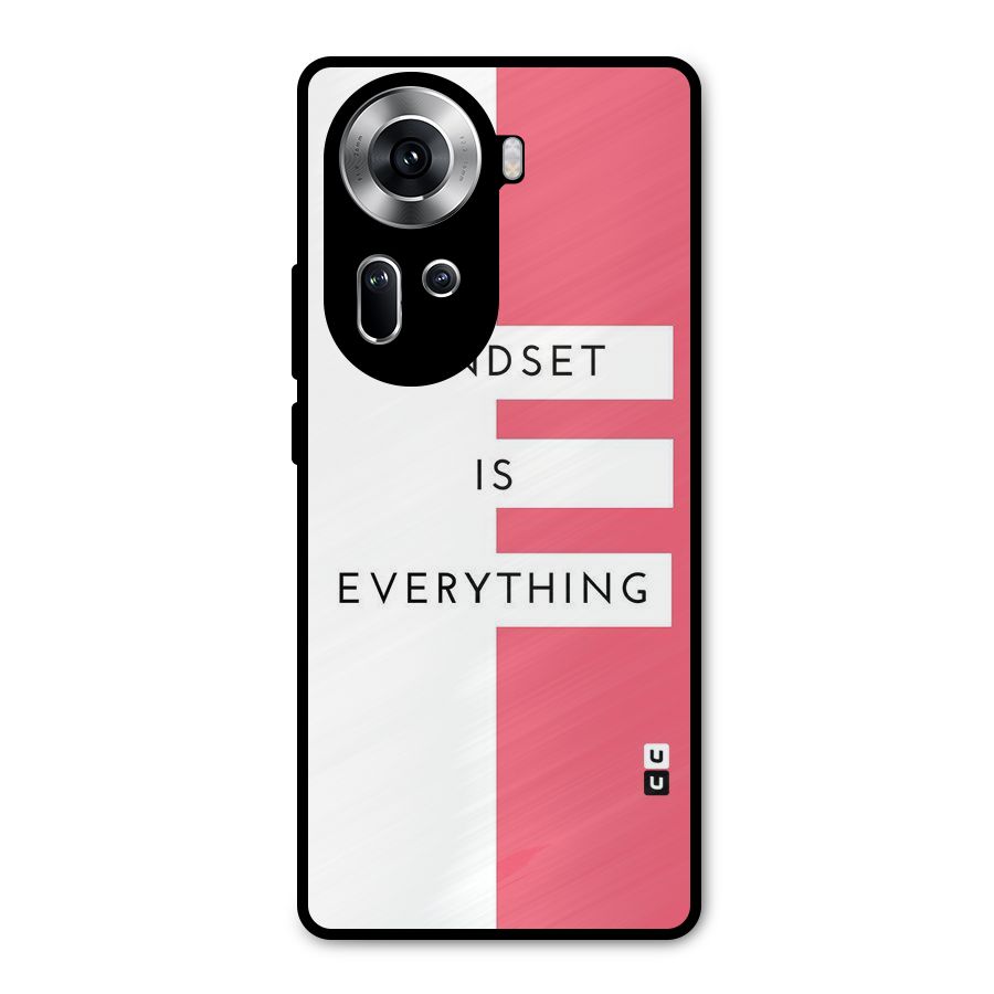 Mindset is Everything Metal Back Case for Oppo Reno11 5G