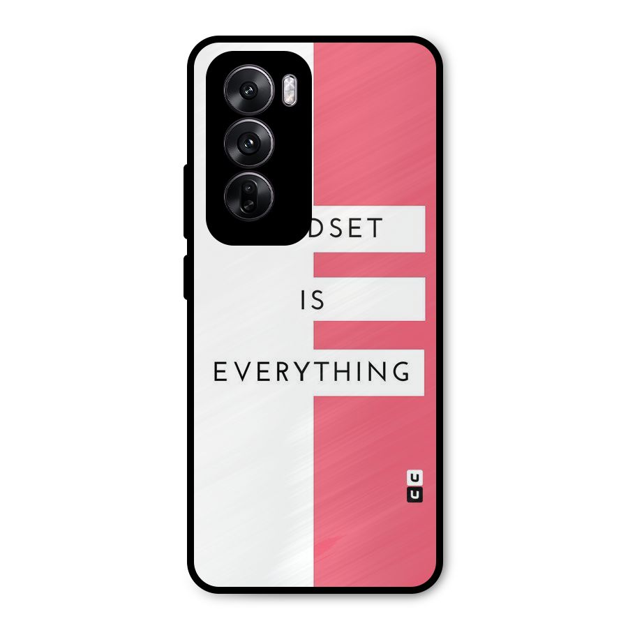 Mindset is Everything Metal Back Case for Oppo Reno12