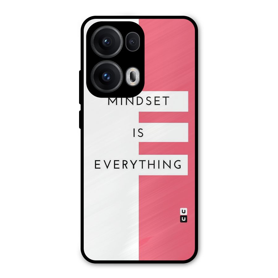 Mindset is Everything Metal Back Case for Oppo Reno13 Pro