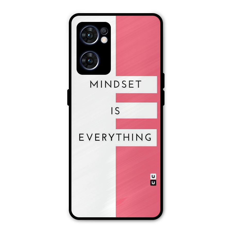 Mindset is Everything Metal Back Case for Oppo Reno7 5G