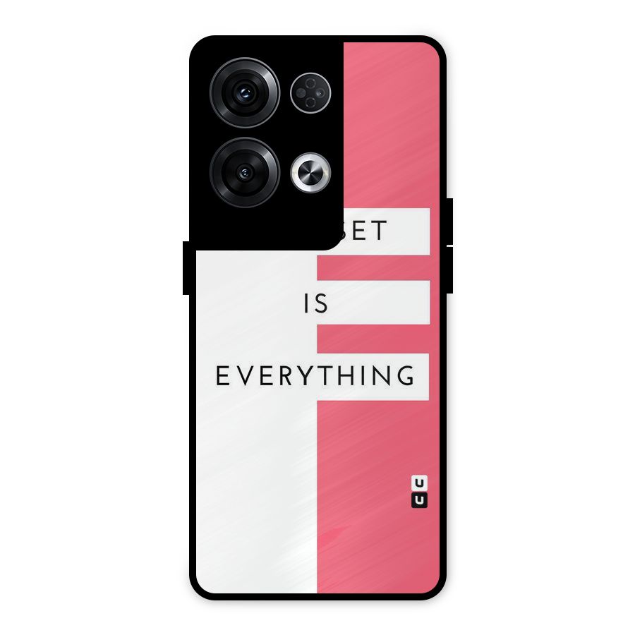 Mindset is Everything Metal Back Case for Oppo Reno8 Pro 5G