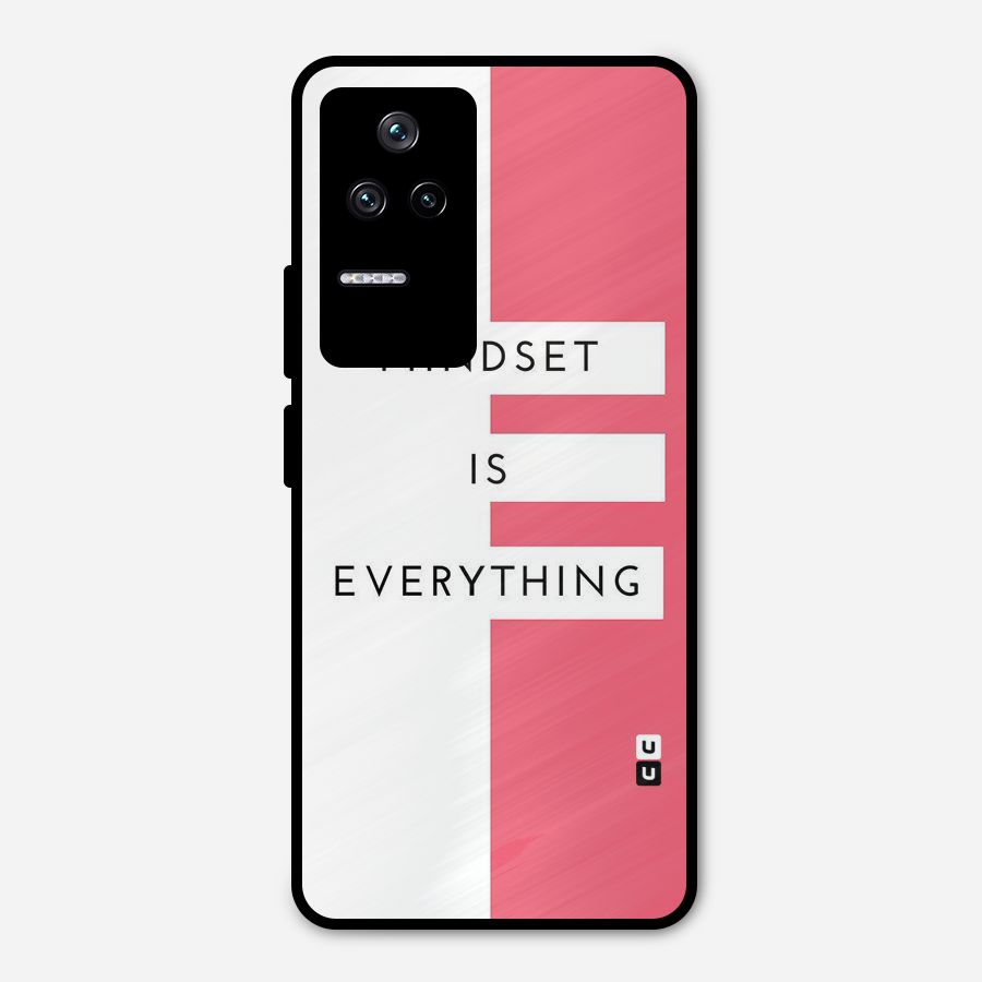 Mindset is Everything Metal Back Case for Poco F4 5G