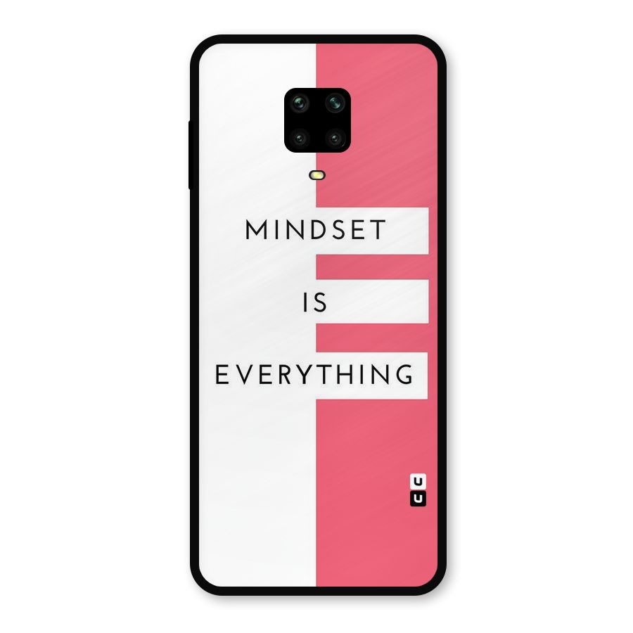 Mindset is Everything Metal Back Case for Poco M2