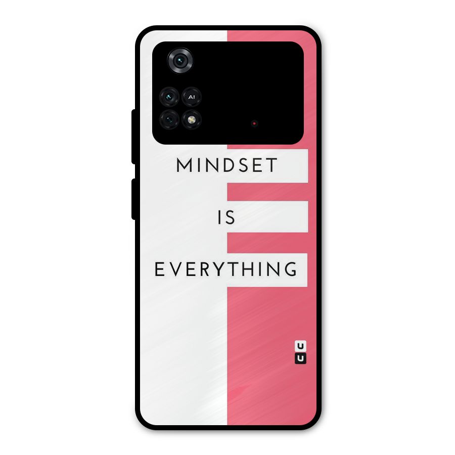 Mindset is Everything Metal Back Case for Poco M4 Pro 4G