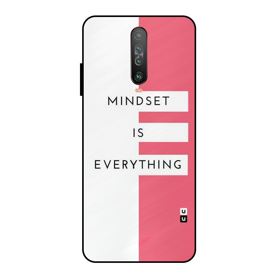 Mindset is Everything Metal Back Case for Poco X2