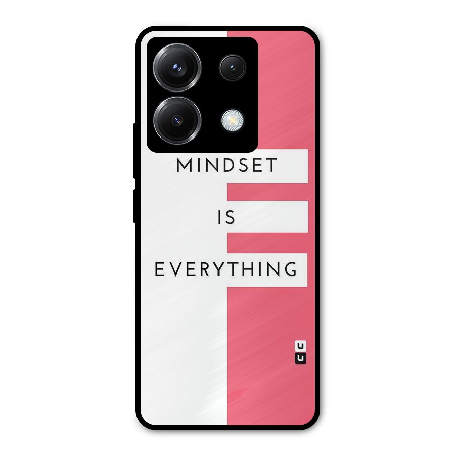 Mindset is Everything Metal Back Case for Poco X6