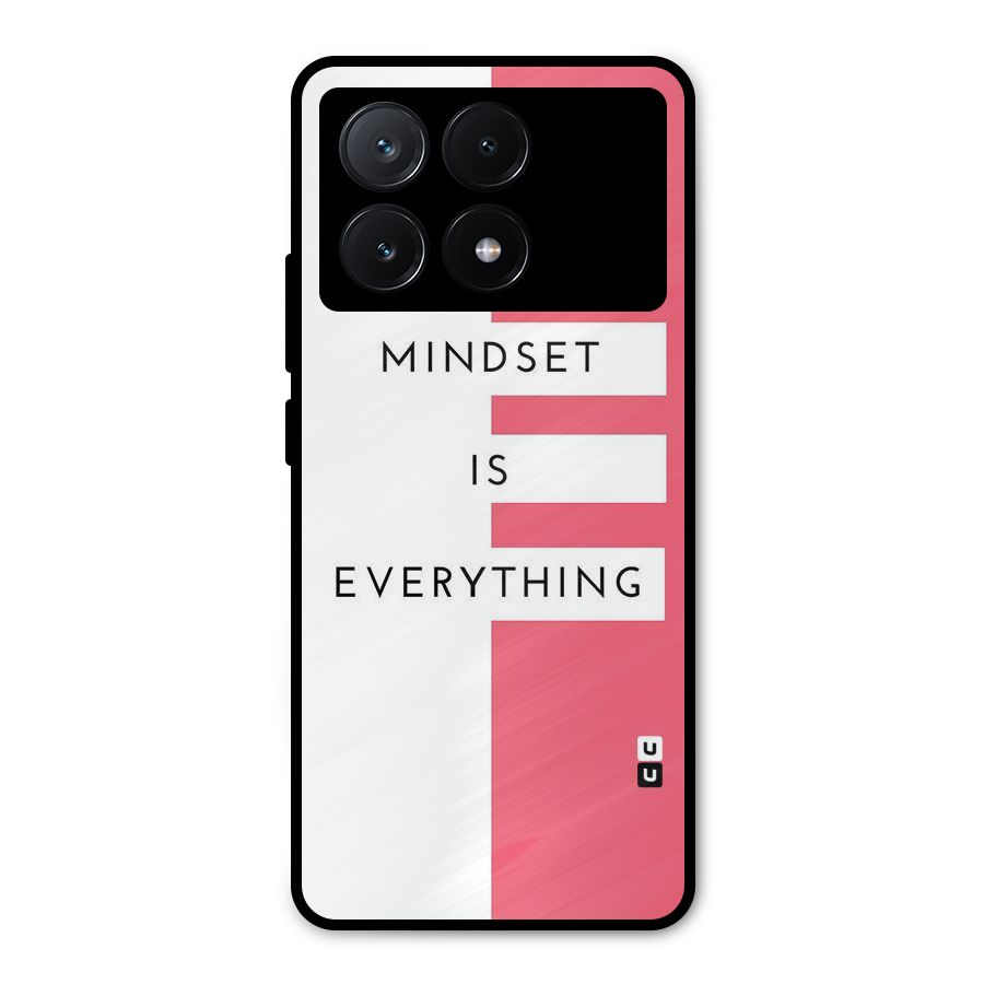 Mindset is Everything Metal Back Case for Poco X6 Pro