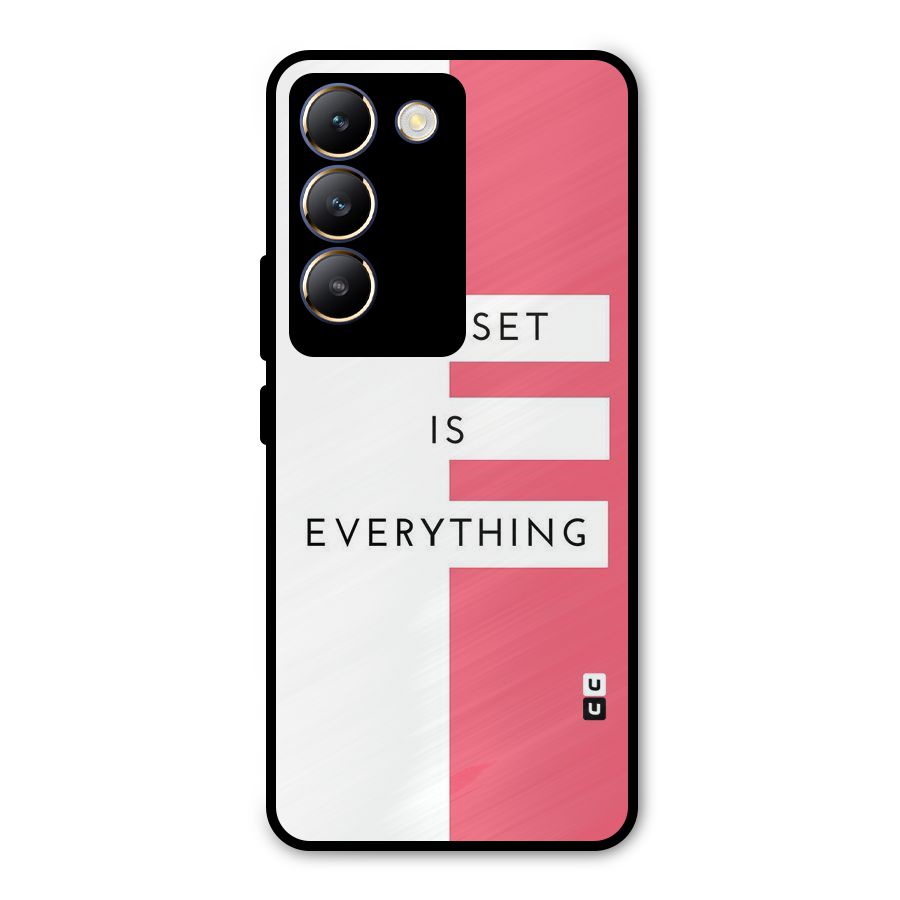 Mindset is Everything Metal Back Case for Vivo T3 5G