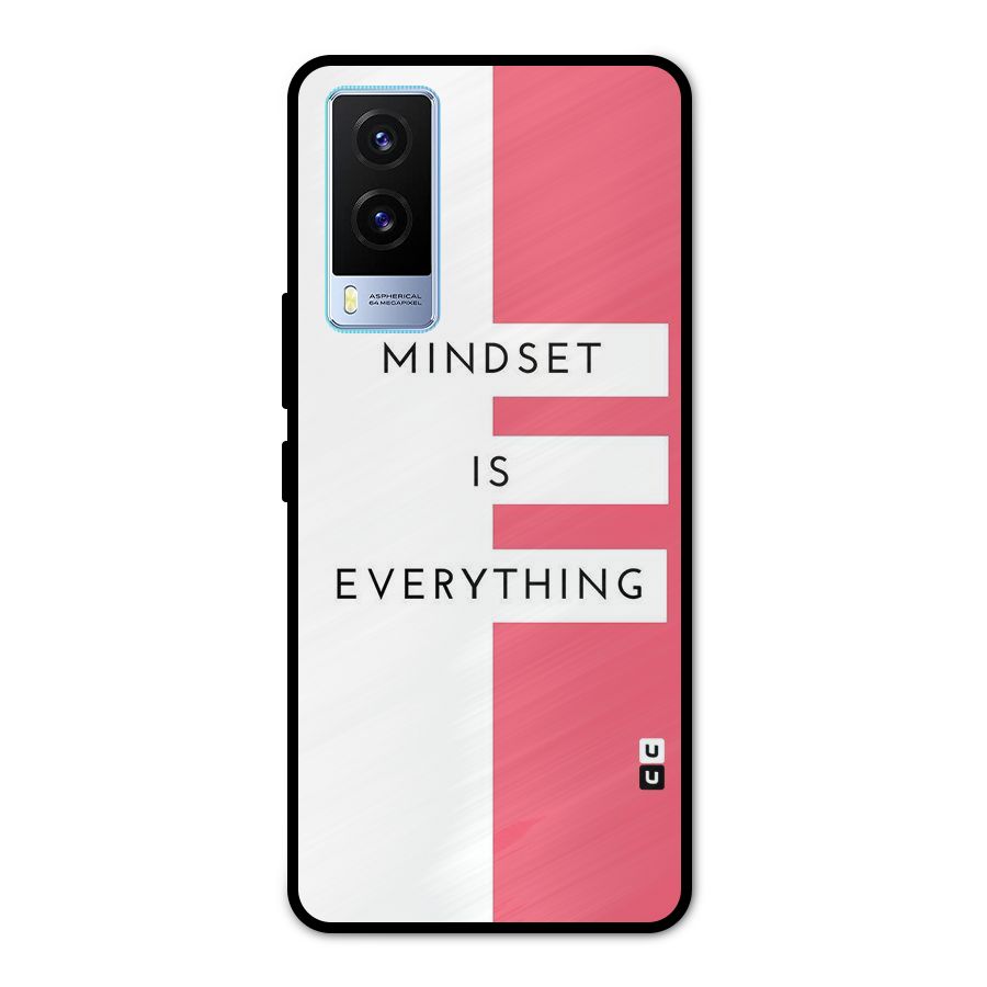 Mindset is Everything Metal Back Case for Vivo V21e 5G