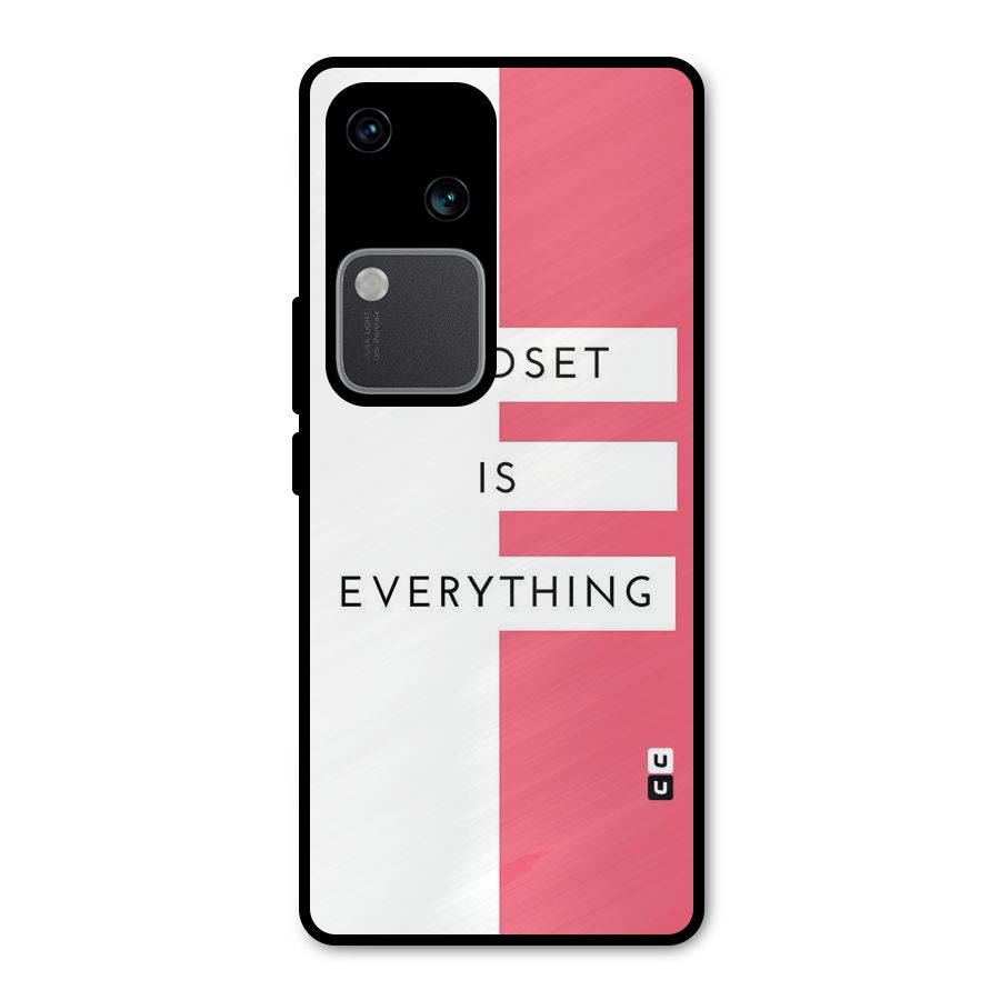 Mindset is Everything Metal Back Case for Vivo V30