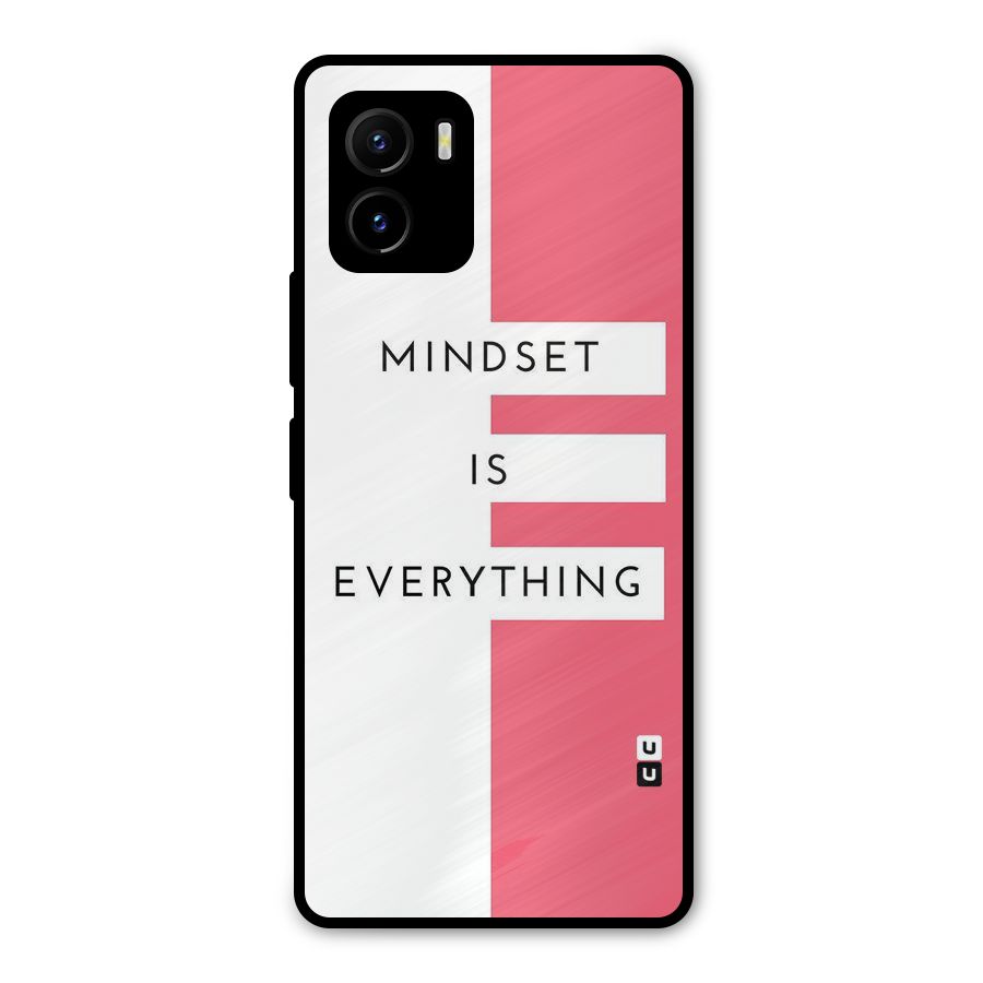 Mindset is Everything Metal Back Case for Vivo Y15s