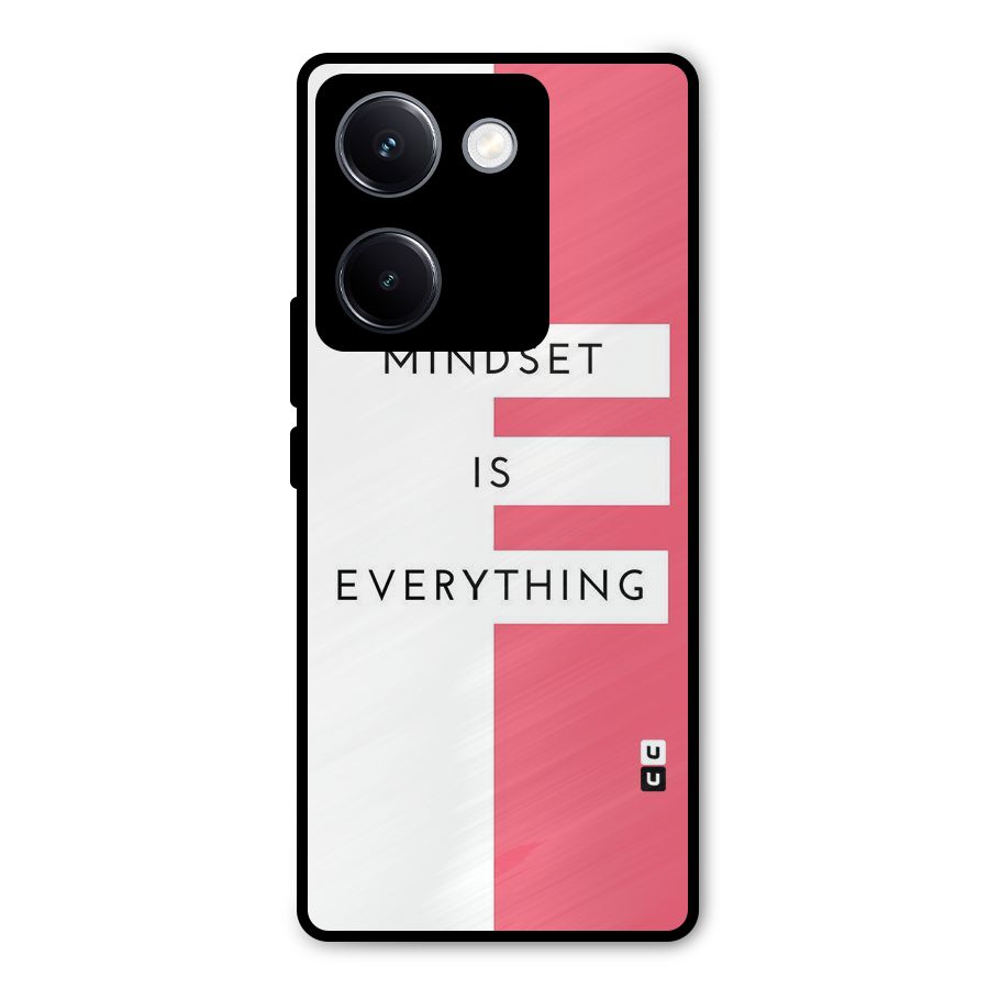 Mindset is Everything Metal Back Case for Vivo Y300 Plus