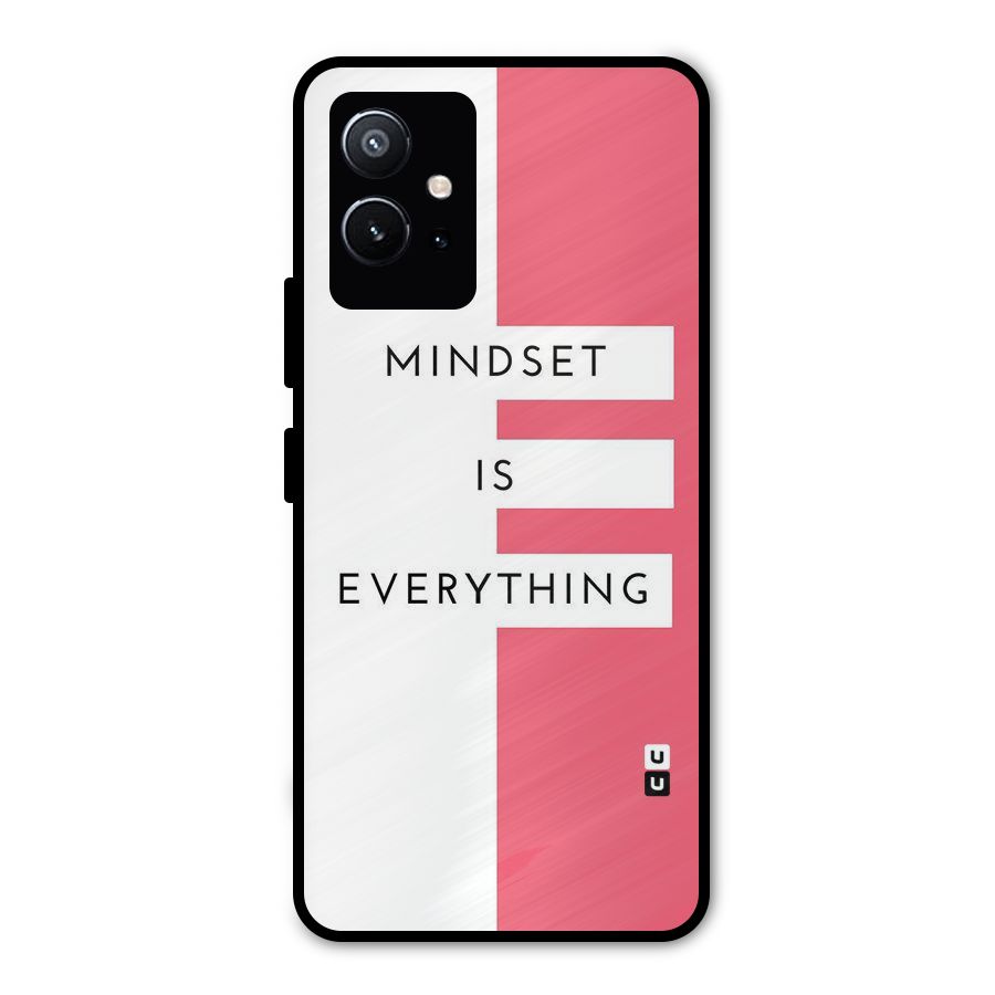 Mindset is Everything Metal Back Case for Vivo Y75 5G