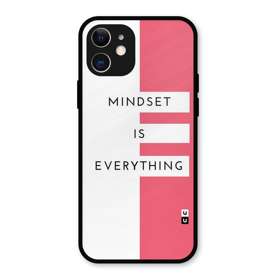 Mindset is Everything Metal Back Case for iPhone 12