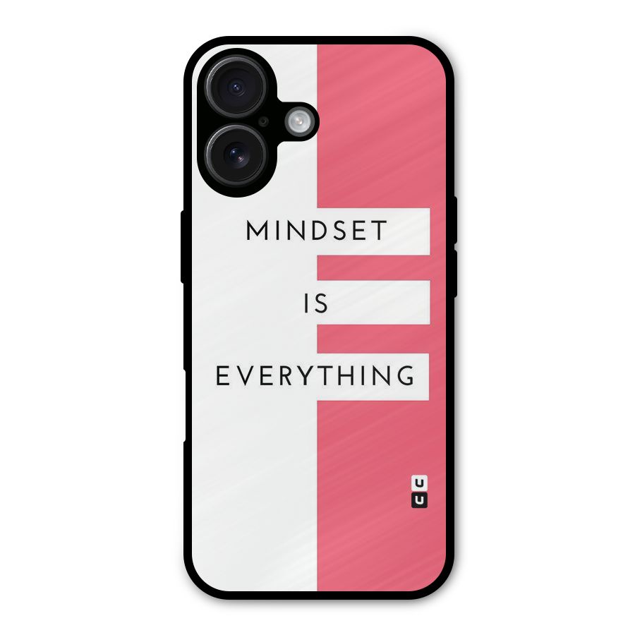 Mindset is Everything Metal Back Case for iPhone 16