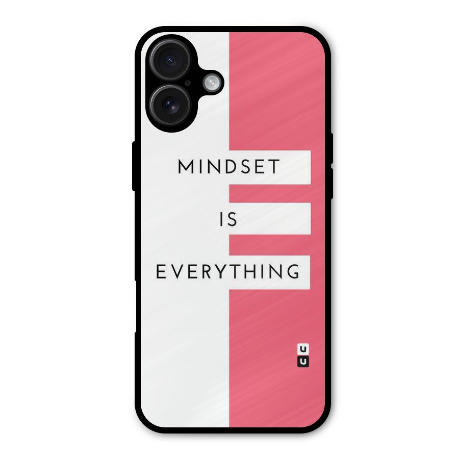 Mindset is Everything Metal Back Case for iPhone 16 Plus