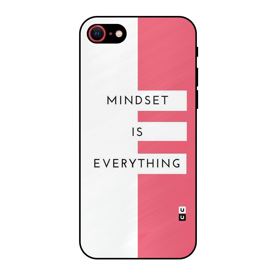 Mindset is Everything Metal Back Case for iPhone 8