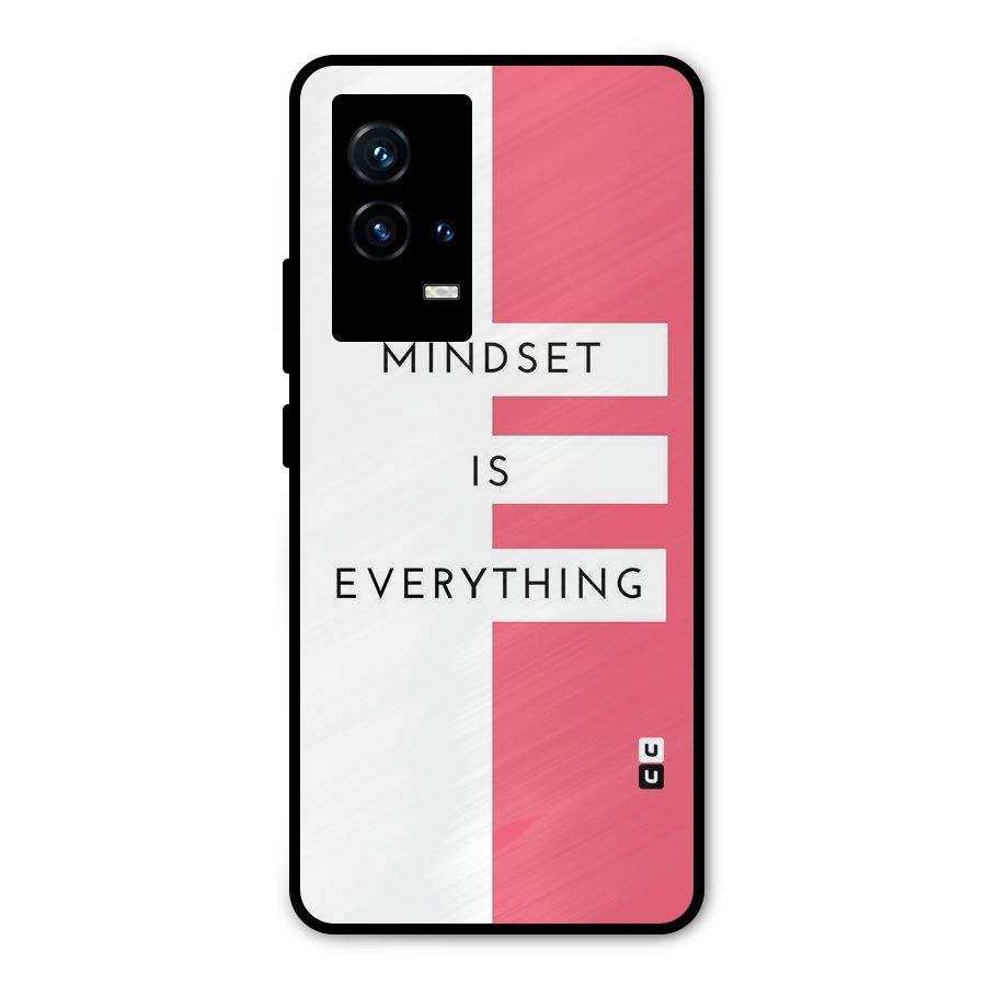 Mindset is Everything Metal Back Case for iQOO 9 5G