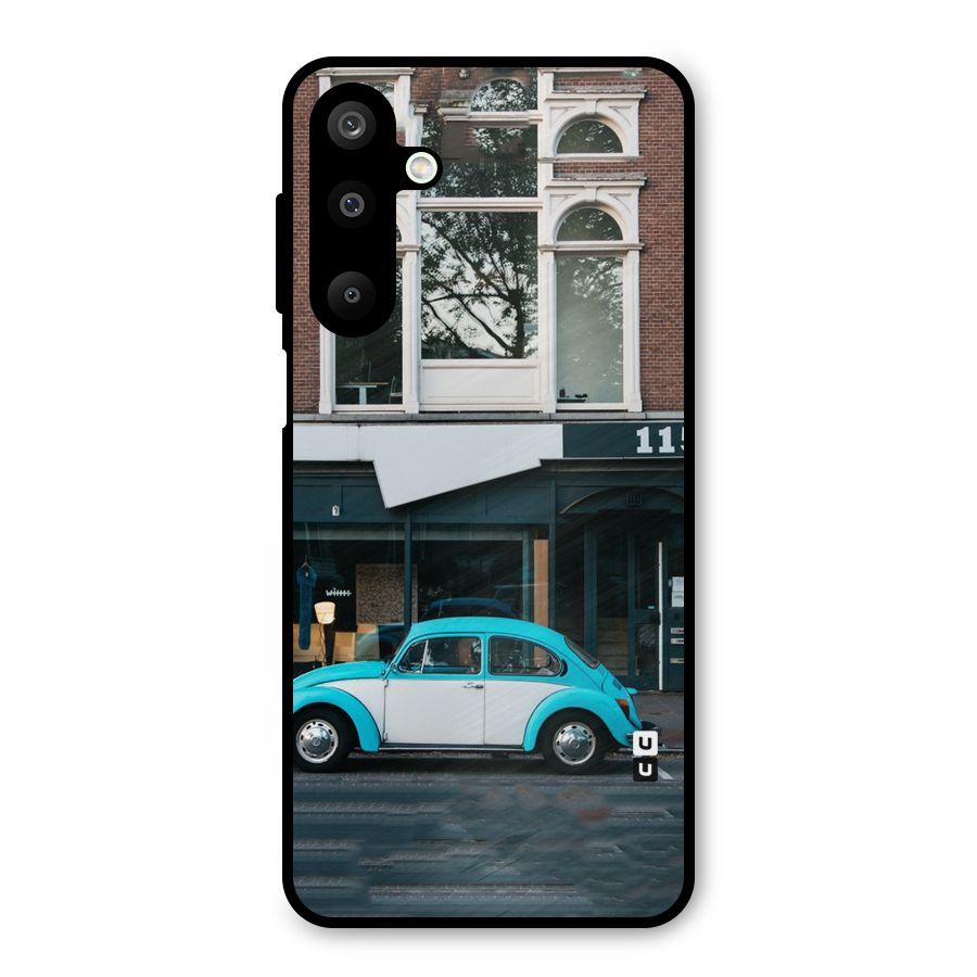Mini Blue Car Metal Back Case for Galaxy M16