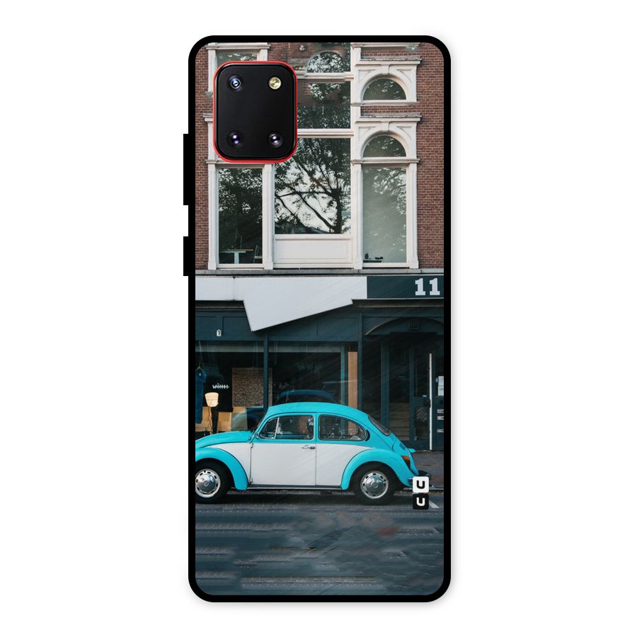 Mini Blue Car Metal Back Case for Galaxy Note 10 Lite