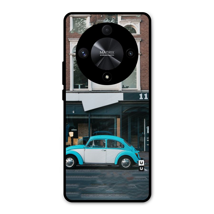 Mini Blue Car Metal Back Case for Honor X9b