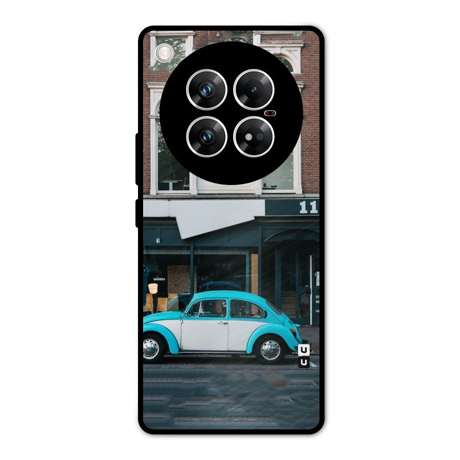 Mini Blue Car Metal Back Case for Infinix Zero 40 5G