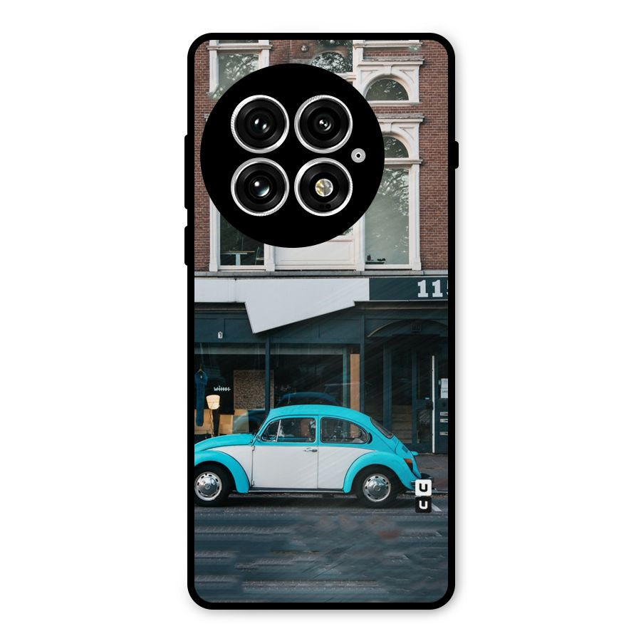 Mini Blue Car Metal Back Case for OnePlus 13