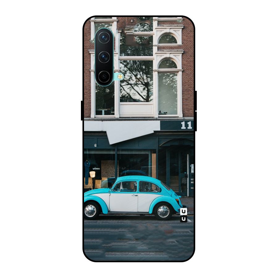 Mini Blue Car Metal Back Case for OnePlus Nord CE 5G